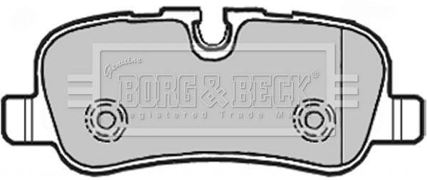 BORG & BECK Комплект тормозных колодок, дисковый тормоз BBP1941